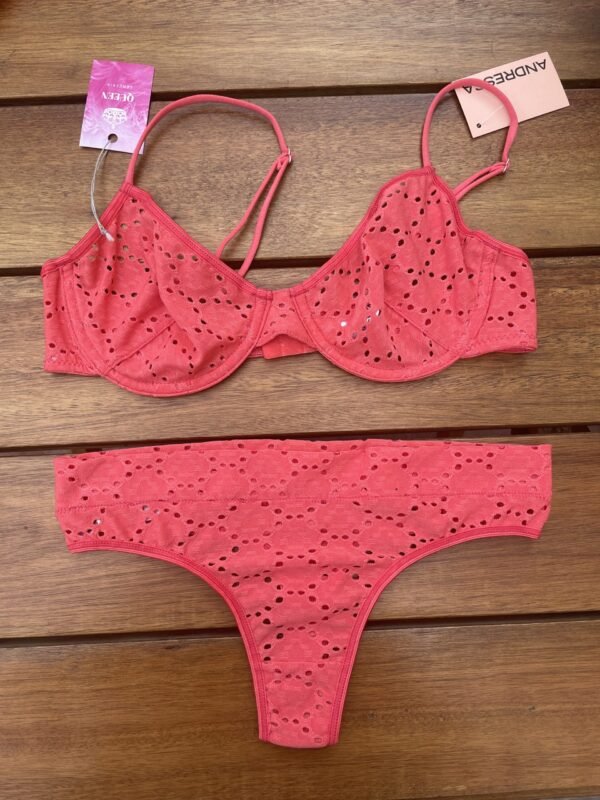 Conjunto de Broderie con aro sin armar